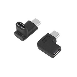 USB TYPE C 変換アダプタ L字 タイプC 変換 - 90° TYPE-C アダプタ オス-メス【2個】USB C 変換アダプタ TYPEC変換コネクタ