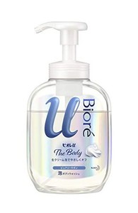 ビオレU ザ ボディ 〔 THE BODY 〕 泡タイプ ピュアリーサボンの香り ポンプ 540ML 「高潤滑処方の生クリーム泡」 ボディソープ 清潔感の