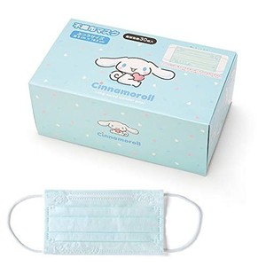 [サンリオ] マスク 不織布 大人用 30枚 ボックス シナモロール シナモン CINNAMOROLL プリーツタイプ 個別包装 キャラクター 161721