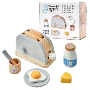 スマートアイ ミニキッチン 完成品 ままごと遊び おままごと キッチン SUGARシリーズ (トースターセット)