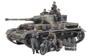 タミヤ 1/35 スケール限定商品 ドイツ IV号戦車 G型 初期生産車 伝令バイクセット ロシア戦線 プラモデル 25209