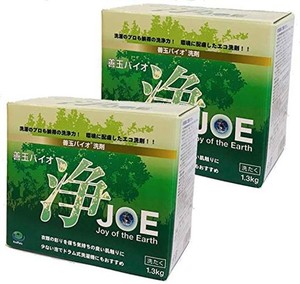 エコプラッツ 善玉バイオ浄 JOE 無香料のエコ洗剤 粉末 1.3KG 2箱セット