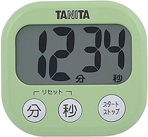 タニタ キッチン 勉強 学習 タイマー マグネット付き 大画面 100分 グリーン TD-384 GR でか見えタイマー