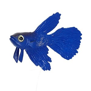 VOCOSTE 水族館人工ベタ魚飾り グローイング 水槽の飾り シミュレーション動物の装飾 吸盤付き ブルー
