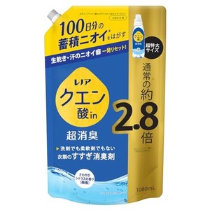 レノア クエン酸IN 超消臭 すすぎ消臭剤 さわやかシトラス(微香) 詰め替え 1080ML