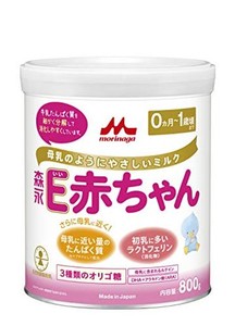 森永E赤ちゃん 大缶 800G [0ヶ月~1歳 新生児 粉ミルク] ラクトフェリン 3種類のオリゴ糖