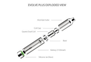 YOCAN EVOLVE PLUS WAX PEN ヨーキャン イヴォルブ プラス ワックスペン VAPORIZER ヴェポライザー (ベイプバンドセット) (SILVER)