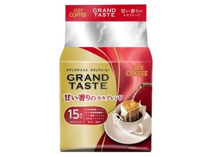 キーコーヒー ドリップバッグ グランドテイスト 甘い香りのモカブレンド 15P×4袋
