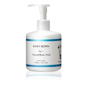 BABY BORN ベビーボーン FACE & BODY MILK ベビーローション 乳液 無添加 300ML 赤ちゃん 子供 東原亜希 高橋ミカ (ラベンダー)