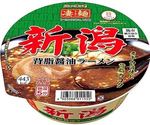 ヤマダイ ニュータッチ 凄麺 新潟背脂醤油ラーメン 124G×12個