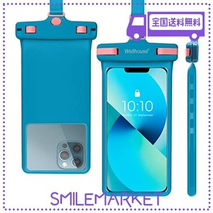 ユニバーサル スマホ お風呂 防水ケースすとらっぷ 首かけ IP8X 完全防水 水中ショットダイビングビーチ携帯 スマホ 防水袋 3D シームレ