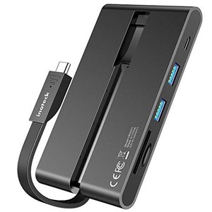 INATECK USB Cハブ (9 IN 1)、PD TYPE C ポート、4K HDMI、VGA、RJ45ギガビットイーサネットポート、MICRO SD/SDカードリーダー付き MACB