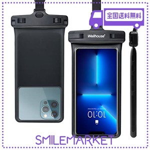 ユニバーサル スマホ お風呂 防水ケースすとらっぷ 首かけ ip8x 完全防水 水中ショットダイビングビーチ携帯 スマホ 防水袋 3d シームレ