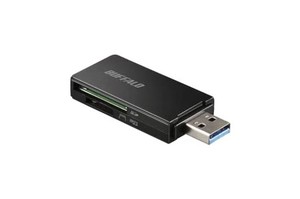 BUFFALO USB3.0 MICROSD/SDカード専用カードリーダー ブラック BSCR27U3BK