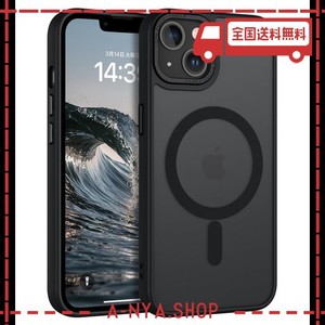 GUAGUA IPHONE 13 14 ケース いPHONE13 14 ケース MAGSAFE対応 半透明 TPU マグネットMAGSAFE内蔵 ケース マット感 スマホカバー 耐衝撃 