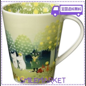 山加商店(YAMAKASYOTEN) MOOMIN (ムーミン) ルオント マグカップ 大きめ 500ML 丘 グリーン ムーミン グッズ 北欧 プレゼント 大きい 食