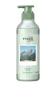 PYUAN(ピュアン) メリットピュアン ナチュラル (NATURAL) ミンティー&ミュゲの香り シャンプー ポンプ 425ML 【 シリコーンフリー処方 ・