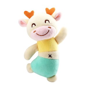 SHINSE ぬいぐるみ がらがら 赤ちゃん おもちゃ ラトル りんりんスティック 可愛い 布のおもちゃ 3ヶ月から オーガニックコットン 人気 