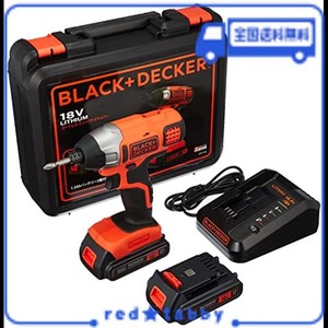 ブラックアンドデッカー コードレス インパクトドライバー ソフトインパクト DIY 電動工具 穴あけ 締付工具 ワンタッチ ビット交換 18V 1