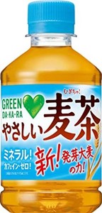 サントリー グリーンダカラ やさしい麦茶 お茶 麦茶 280ML×24本