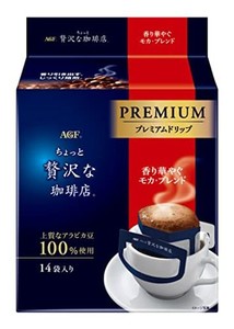 AGF ちょっと贅沢な珈琲店 レギュラーコーヒー プレミアムドリップ 香り華やぐモカブレンド 14袋×3袋 【 ドリップコーヒー 】