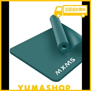 YUREN メンズ用 トレーニングマッ ト 幅広 90*185CM 極厚 15MM 特大 ヨガマット 高密度 ニトリルゴム 筋トレマット ピラティス エクササ