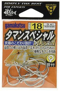 GAMAKATSU(がまかつ) タマンスペシャル フック 白 18号 釣り針