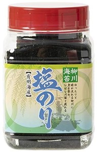 [柳川海苔本舗] 味付け海苔 小角ボトル 塩のり 全形10枚分 (8切80枚)