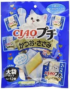 CIAO (チャオ) CIAOプチ かつお・ささみ 大袋タイプ 9G×12個