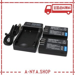 SIXOCTAVE D-LI109 残量表示可能 互換バッテリー[グレードＡセル使用] ２個と急速互換USB型充電器 KBC-109J のセット ペンタックス デジ