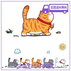 猫 ステッカー 車用 猫 かわいいネコのイラスト 防水仕様 面白ステッカー 装飾 おしゃれ 壁紙 はがせる 剥がせる カッティングシートガラ