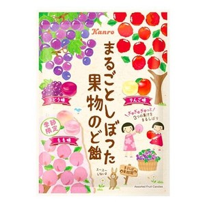 カンロ まるごとしぼった果物のど飴 80G×6個