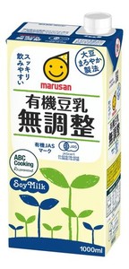 マルサン 有機豆乳無調整 1000ML×6本