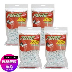 PURE ピュアレギュラー 手巻きタバコ用フィルター200個入り (4個セット)