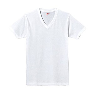 [ヘインズ] Tシャツ 半袖 Vネック 3枚組 綿100% 丸胴仕様 3P 赤ラベルVネックTシャツ アンダーウェアメンズ 赤ラベル ホワイト(Vネック) 