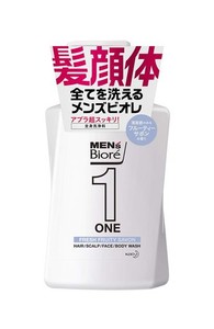 メンズビオレ ONE オールインワン全身洗浄料 フルーティーサボンの香り ポンプ 480ML