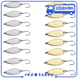 20枚 セット スプーン ル ルアー メタル スプーン 釣り用ハードルアーアクセサリー 渓流 湖 ルアー釣り 管釣りに強い3.5G金 銀