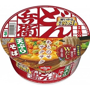 日清食品 どん兵衛天ぷらそば(西) 100G×12個