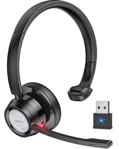 LINK DREAM ヘッドセット BLUETOOTH ワイヤレス ヘッドセット 片耳 マイク付き CVC8.0ノイズキャンセリング 片耳 左右兼用 ミュート機能 