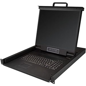 STARTECH.COM KVMコンソール／ラックマウント型／1ポート／19インチLCDモニター／1U／VGA／1280X1024／USB対応／MTBF 50,000時間／ケーブ