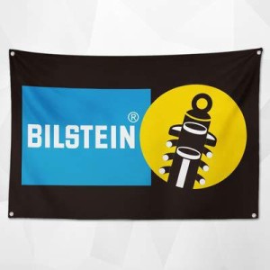 「ビルシュタイン・ロゴ」特大フラッグ・旗バナー・約150ｃｍ×90ｃｍのビックサイズでお部屋・ガレージの装飾に最適アメリカ雑貨・カー