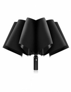 XIXVON Umbrella Pro | UPF 50+ 99％UV保護、反射安全ストリップ、頑丈な防風、トラベルポータブル、自動| 逆折りたたみ傘 (X2 Plus (ブ