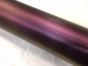 3Dカーボンシートマジョーラワインレッド 152ｃｍ×30ｃｍ カーラッピングシート 紫