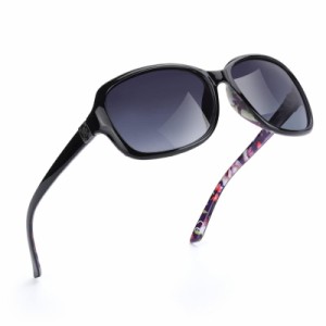 [LVIOE] サングラス レディース 偏光レンズ UV400カットサングラス 紫外線保護サングラス へんこう さんぐらす sunglasses women (グレー