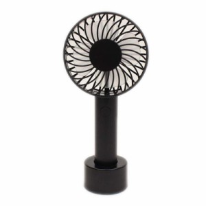 扇風機 卓上 ハンディファン fan×fan 乾電池式 2WAY ブラック 卓上扇風機 携帯扇風機 卓上ファン 手持ち 持ち運び ハンディ ハンディ扇