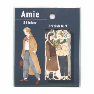 Amie sticker/アミ ステッカー 【british girl】かわいい フレークシール 8