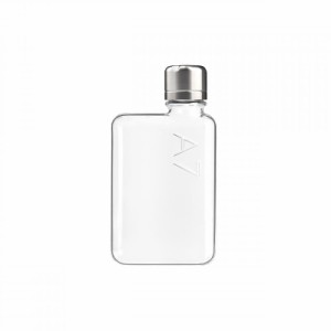 ノート型ボトル memobottle 再利用可能で平たいスリムなウォーターボトル（水筒） ？ BPAフリープラスチック製 (A7)