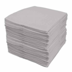 【洗い替え便利な】 綿100％ ふわふわ 無撚糸 タオル ハンカチ グレー 40枚組 業務用（20×20？）