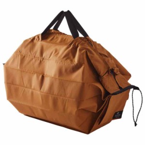 [マーナ] Shupatto 保冷バッグ (20L) シュパット 一気にたためる エコバッグ (折り畳み/大容量) アウトドア S500 (L, アンバー)