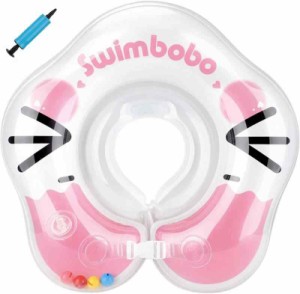 ベビー浮き輪 赤ちゃん 浮き輪 フロート うきわ首リング 首うきわ お風呂浮き輪 新生児 18ヶ月まで (ピンク)